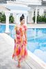 Đầm maxi hoa thược dược