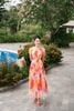 Đầm maxi hoa thược dược