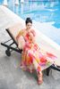 Đầm maxi hoa thược dược