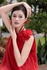 Đầm maxi đỏ dáng rộng không tay