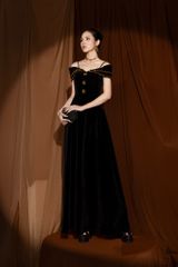 Đầm dạ hội nhung hai dây