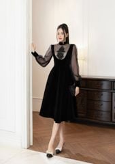 Đầm nhung đen