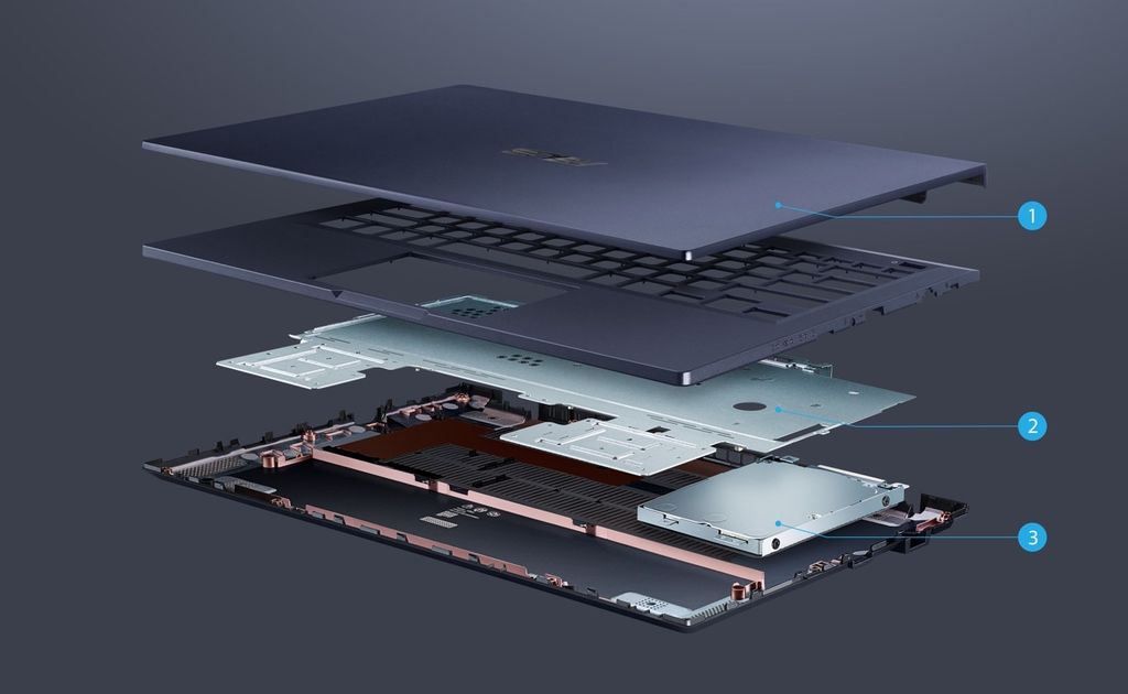 LAPTOP ASUS B1400CBA-EK3016W (i5-1235U/16GD4/512GB-SSD/TPM/14.0FHD)