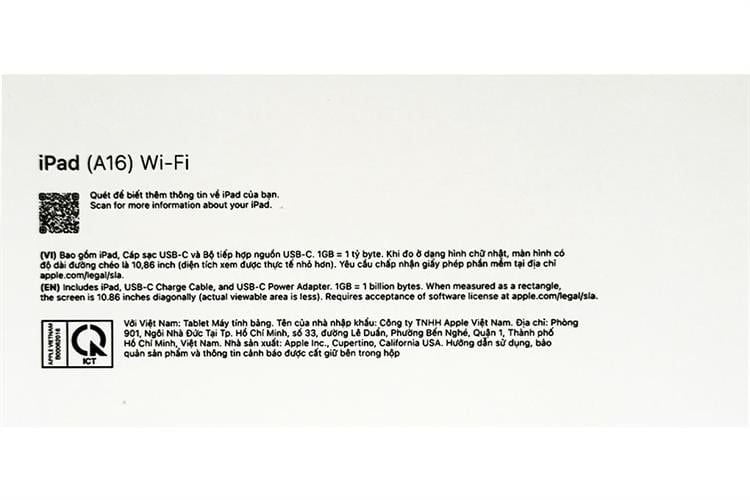 iPad A16 Gen11 Wifi 256GB - Silver MD4G4