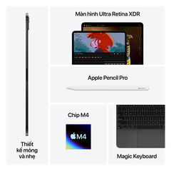 Máy tính bảng Ipad Pro 11/M4/Wifi + Cellular (5G) 256 GB _MVW13ZA/A