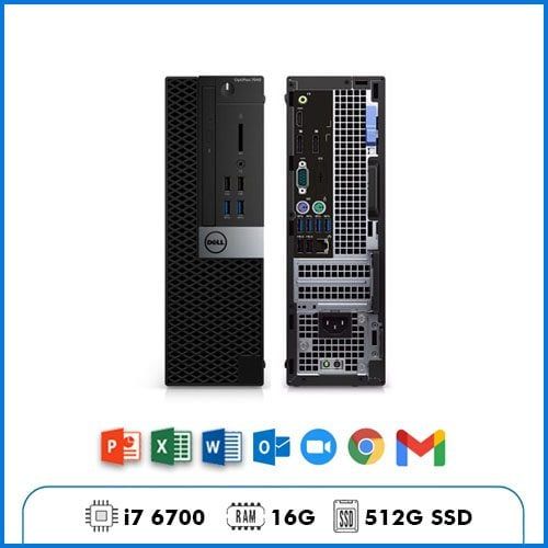 Máy tính Dell OPTIPLEX - PC Dell cấu hình cao Core i7-6700/RAM 16GB/SSD512GB)