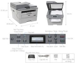 Máy in laser trắng đen Brother DCP-7535DW