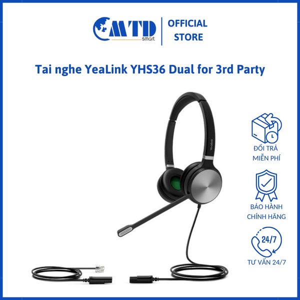 Tai nghe YeaLink YHS36 Dual for 3rd Party - Bảo hành 12 tháng