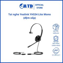 Tai nghe Yealink YHS34 Lite Mono (đệm xốp) - Bảo hành 12 tháng