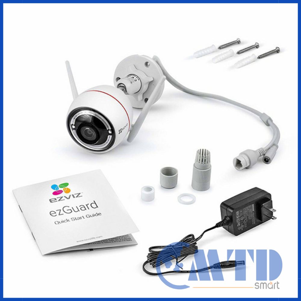 Camera IP hồng ngoại không dây, tích hợp còi và đèn báo 2.0 Megapixel EZVIZ C3W 1080P (CS-CV310-A0-1B2WFR) – Bảo Hành 24