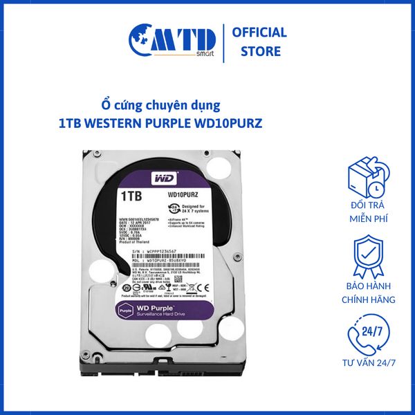 Ổ cứng chuyên dụng 1TB WESTERN PURPLE WD10PURZ