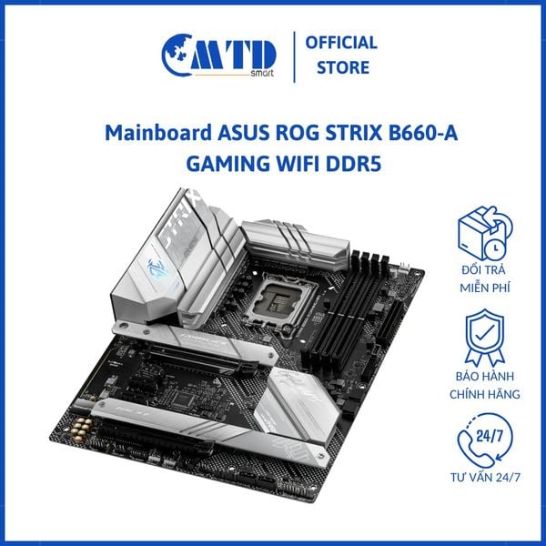 Bo mạch chính Mainboard Asus Rof Strix B660 – A Gaming Wifi D5 – Bảo hành 36 tháng