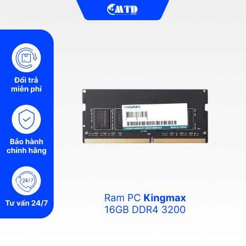 Ram PC Kingmax 16GB DDR4 3200 – Bảo hành 36 Tháng