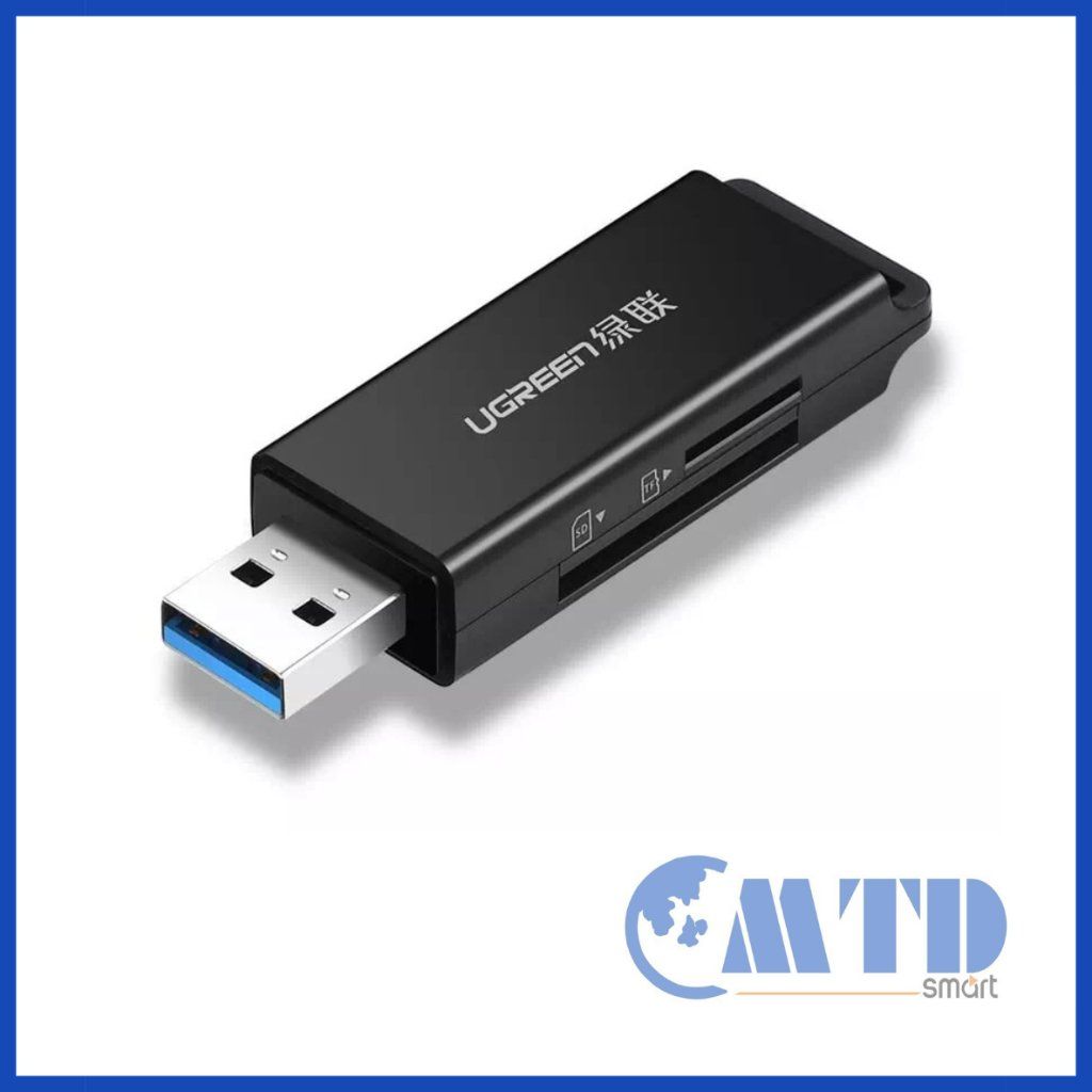 Đầu Đọc Thẻ Nhớ SD/TF USB 3.0 Ugreen 40752 - Bảo hành 18 tháng