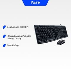 Bàn phím + Chuột Logitech MK200– Bảo Hành 12 Tháng
