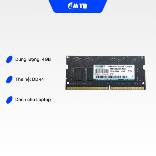 Ram Laptop Kingmax 4GB DDR4 2666