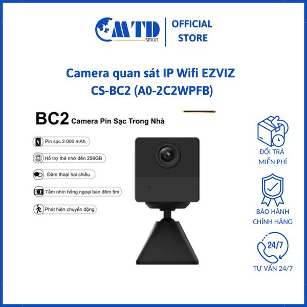 Camera quan sát IP Wifi EZVIZ CS-BC2 (A0-2C2WPFB) – Bảo Hành 24 Tháng