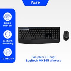Bộ bàn phím chuột không dây Logitech MK345 Wireless  – Bảo hành 12 Tháng