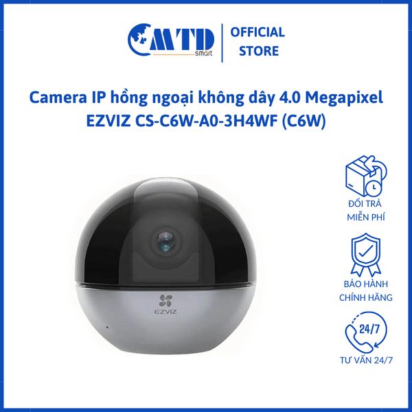 Camera IP hồng ngoại không dây 4.0 Megapixel EZVIZ CS-C6W-A0-3H4WF (C6W) – Bảo Hành 24 Tháng