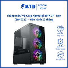 Thùng máy/ Vỏ Case Xigmatek NYX 3F - Đen (EN40313) – Bảo hành 12 tháng