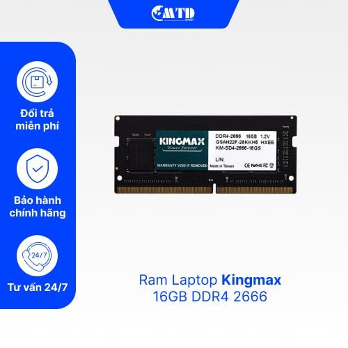 Ram Laptop Kingmax 16GB DDR4 2666 – Bảo hành 36 Tháng