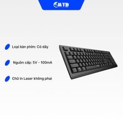 Bàn phím có dây Rapoo NK1800 – Bảo Hành 12 Tháng