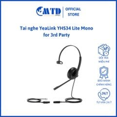 Tai nghe chuyên dụng cho dân văn phòng YeaLink YHS34 Lite Mono for 3rd Party  - Bảo hành 12 tháng