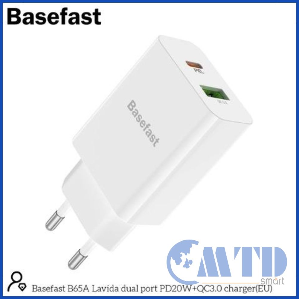 [ HÀNG HIỆU GIÁ RẺ ]Củ sạc nhanh 2 cổng QC 3.0 PD20W cho I.Phone
