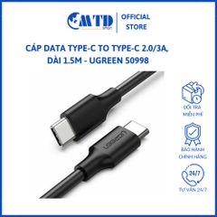 Cáp Data Type-C To Type-C 2.0/3A, Dài 1.5M - Ugreen 50998