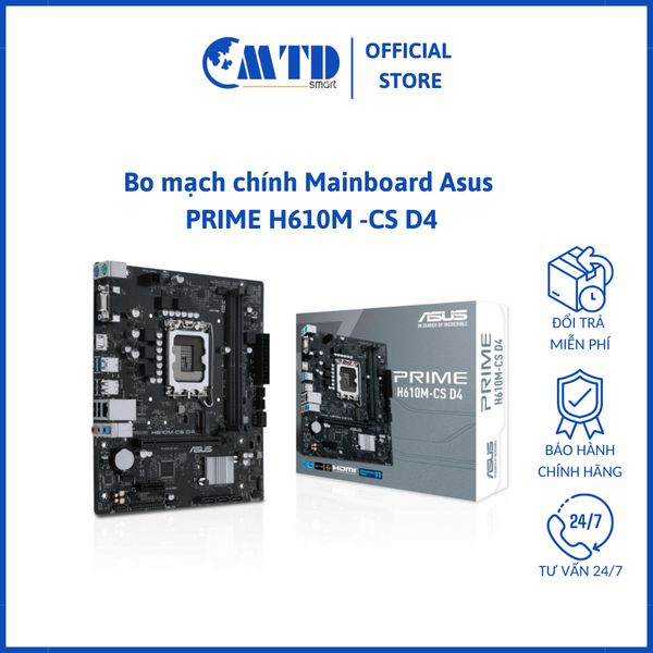 Bo mạch chính Mainboard Asus Prime H610M – CS D4  – Bảo hành 36 tháng