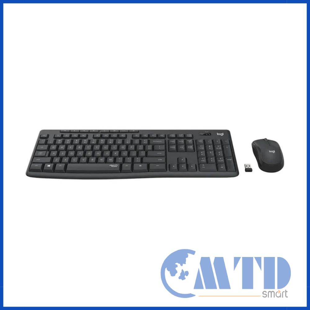 Bộ bàn phím chuột không dây Logitech MK295 Silent (Đen) – Bảo hành 12 Tháng