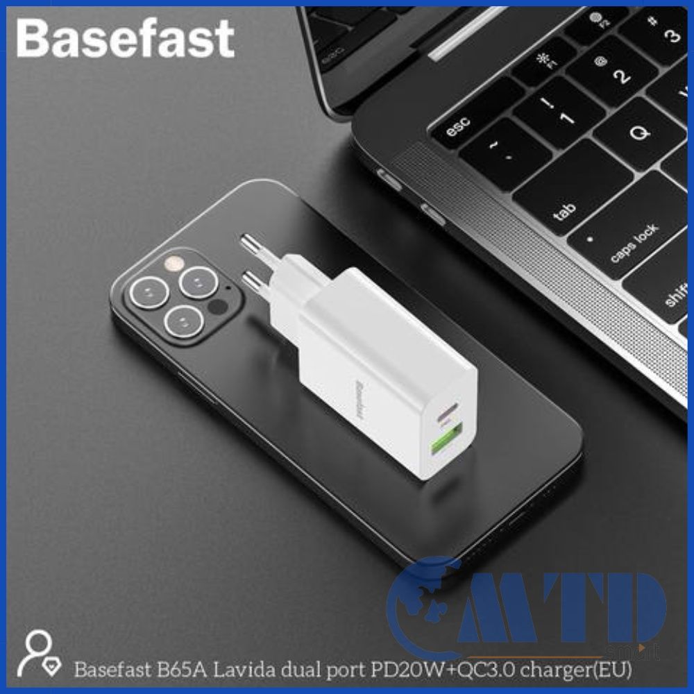 [ HÀNG HIỆU GIÁ RẺ ]Củ sạc nhanh 2 cổng QC 3.0 PD20W cho I.Phone