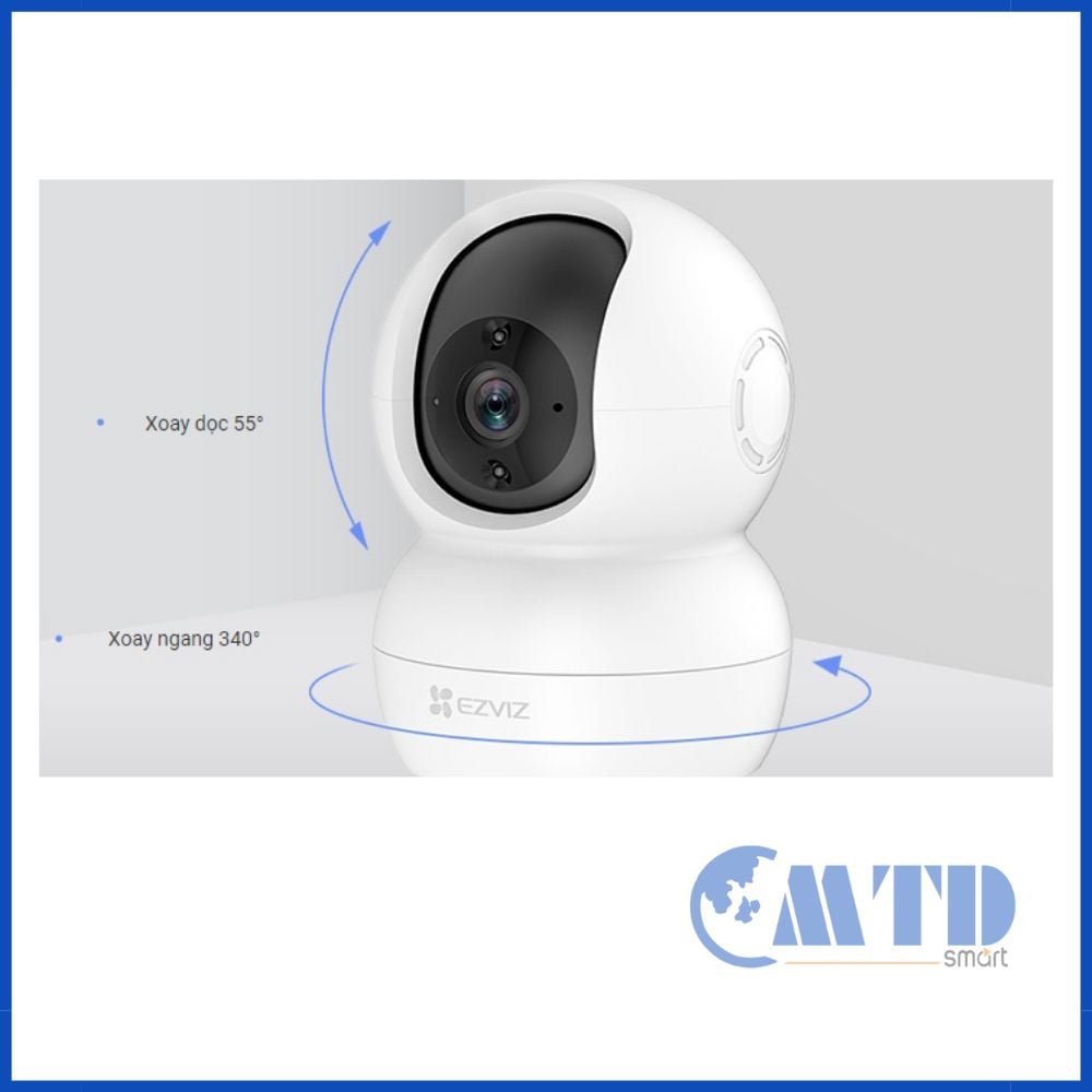 Camera IP hồng ngoại không dây 2.0 Megapixel EZVIZ TY2 1080P (CS-TY2-B0-1G2WF) – Bảo Hành 24 Tháng