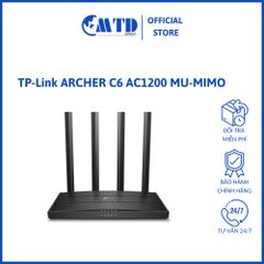 Bộ phát sóng Wifi TP-Link ARCHER C6 AC1200 MU-MIMO (4 ăng-ten/2 băng tần)