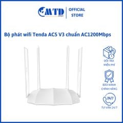 Bộ phát wifi Tenda AC5 V3 chuẩn AC1200Mbps