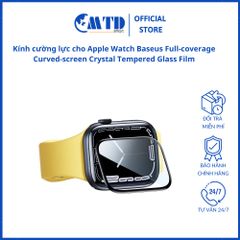 Kính cường lực cho Apple Watch Baseus Full-coverage Curved-screen Crystal Tempered Glass Film - 1 kính