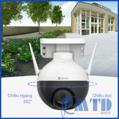 Camera Wifi xoay thông minh H.265 4MP EZVIZ CS-C8W-A0-1F4WKFL có màu ban đêm – Bảo Hành 24 Tháng
