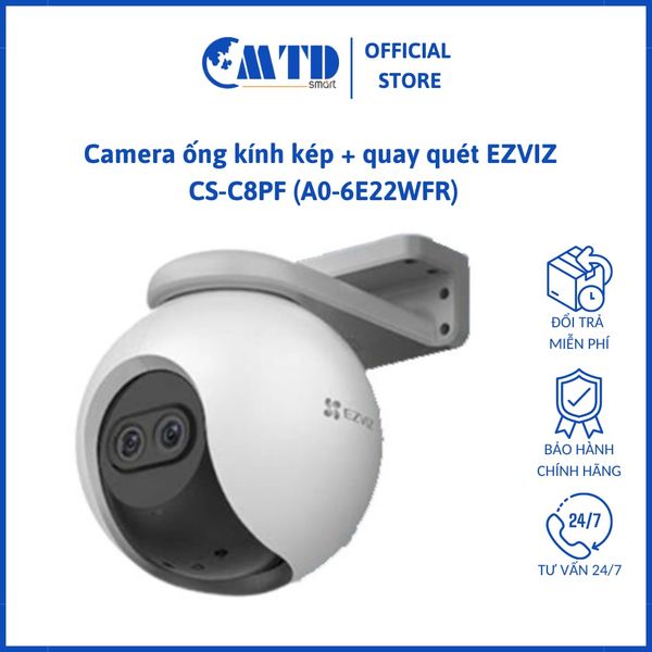 Camera ống kính kép + quay quét EZVIZ CS-C8PF (A0-6E22WFR) – Bảo Hành 24 Tháng