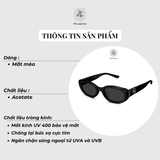 Kính mát Molsion MS3110 dáng mắt mèo nhựa acetate chính hãng fullbox
