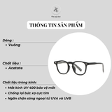  Gọng kính cận loạn dáng vuông thời trang Zay Eyewear A1933 bền dẻo phong cách hàn quốc 