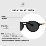 Kính mát Bolon BL3216 dáng oval nhựa acetate chính hãng fullbox