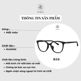 Gọng kính Bolon BJ5172 dáng mắt mèo nhựa acetate chính hãng fullbox