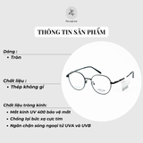  Gọng kính Velocity VL23357 dáng tròn thép không rỉ fullbox chính hãng 