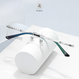 Gọng khoan 98005 dáng hình chữ nhật titanium cao cấp fullbox