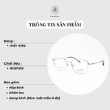 Gọng kính cận loạn nam nữ 86273 dáng mắt mèo phong cách thời trang cao cấp