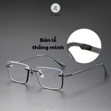 Gọng kính nửa khung Dita DTX146 dáng vuông titanium cao cấp