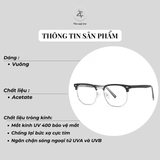  Gọng kính cận loạn dáng vuông thời trang Zay Eyewear A2213 phong cách hàn quốc 