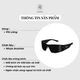 Kính mát Molsion MS8066 dáng mắt mèo nhựa acetate chính hãng fullbox