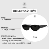  Kính mát phân cực polarized Bolon BX3003 dáng mắt mèo nhựa acetate chính hãng fullbox 