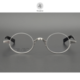 Gọng xẻ cước Titanium Hand Made Kame ManNen - 80 dáng tròn phong cách thời trang cao cấp